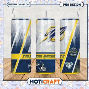 Toledo Rockets Tumbler PNG Design for Sports Fans Online