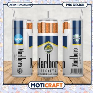 Toledo Rockets Tumbler Design for NCAA Fans PNG Format