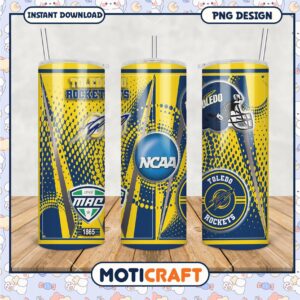 Toledo Rockets NCAA Tumbler Design for Fans and Gifting