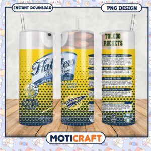 Toledo Rockets Haters Be Gone Tumbler PNG Design Image