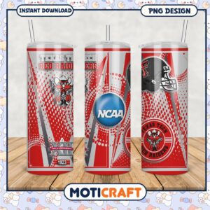 Texas Tech Red Raiders Tumbler PNG NCAA Team Design