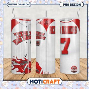 Texas Tech Red Raiders Tumbler Design Image Canva Template
