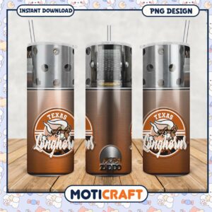 Texas Longhorns Tumbler PNG for NCAA Fans and Collectors