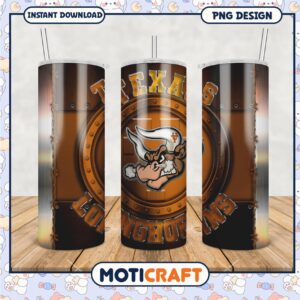 Texas Longhorns Tumbler Design PNG for Fans and Collectors