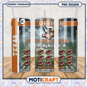 Texas Longhorns Tumbler Design with Prize Winning Details