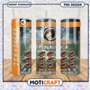 Tennessee Volunteers Tumbler PNG with $100000 Top Prize