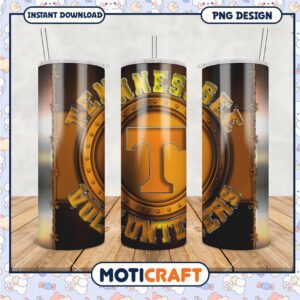 Tennessee Volunteers Tumbler PNG Unique Design for Fans