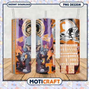 Tennessee Volunteers Tumbler PNG Cute Dog Character Design