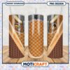 Tennessee Volunteers Checkerboard Tumbler PNG Design File