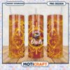 Temple Owls Tumbler PNG with Colorful Floral Design 2 Temple Owls Tumbler PNG with Colorful Floral Design