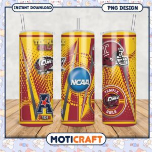 Temple Owls NCAA Tumbler PNG Design for Fans and Gifts