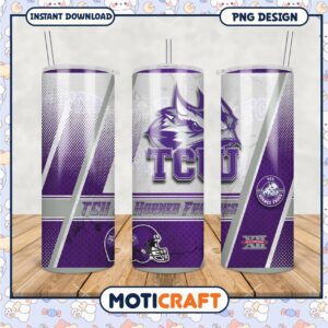 TCU Horned Frogs Tumbler PNG Design for Fans and Collectors