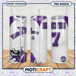 TCU Horned Frogs Tumbler Design for Sports Fans PNG