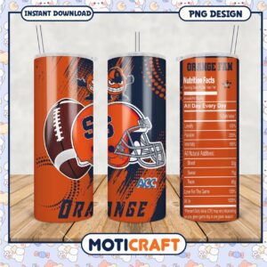 Syracuse Orange Fan Tumbler PNG for Sports Enthusiasts