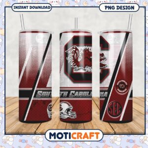 South Carolina Gamecocks Tumbler Design PNG for Fans