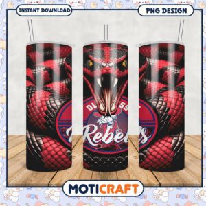 Red and Black Snake Design Tumbler PNG for Fans and Collectors