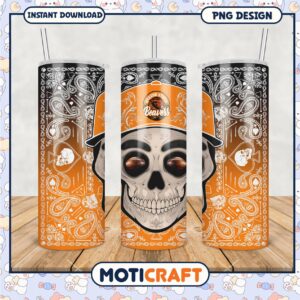 Oregon State Beavers Skull Tumbler Design for Fans