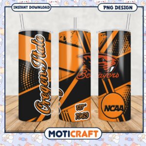 Oregon State Beavers NCAA Tumbler PNG Design for Fans