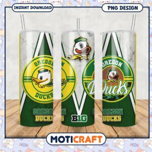 Oregon Ducks Tumbler PNG Graphic for Team Spirit Gifts