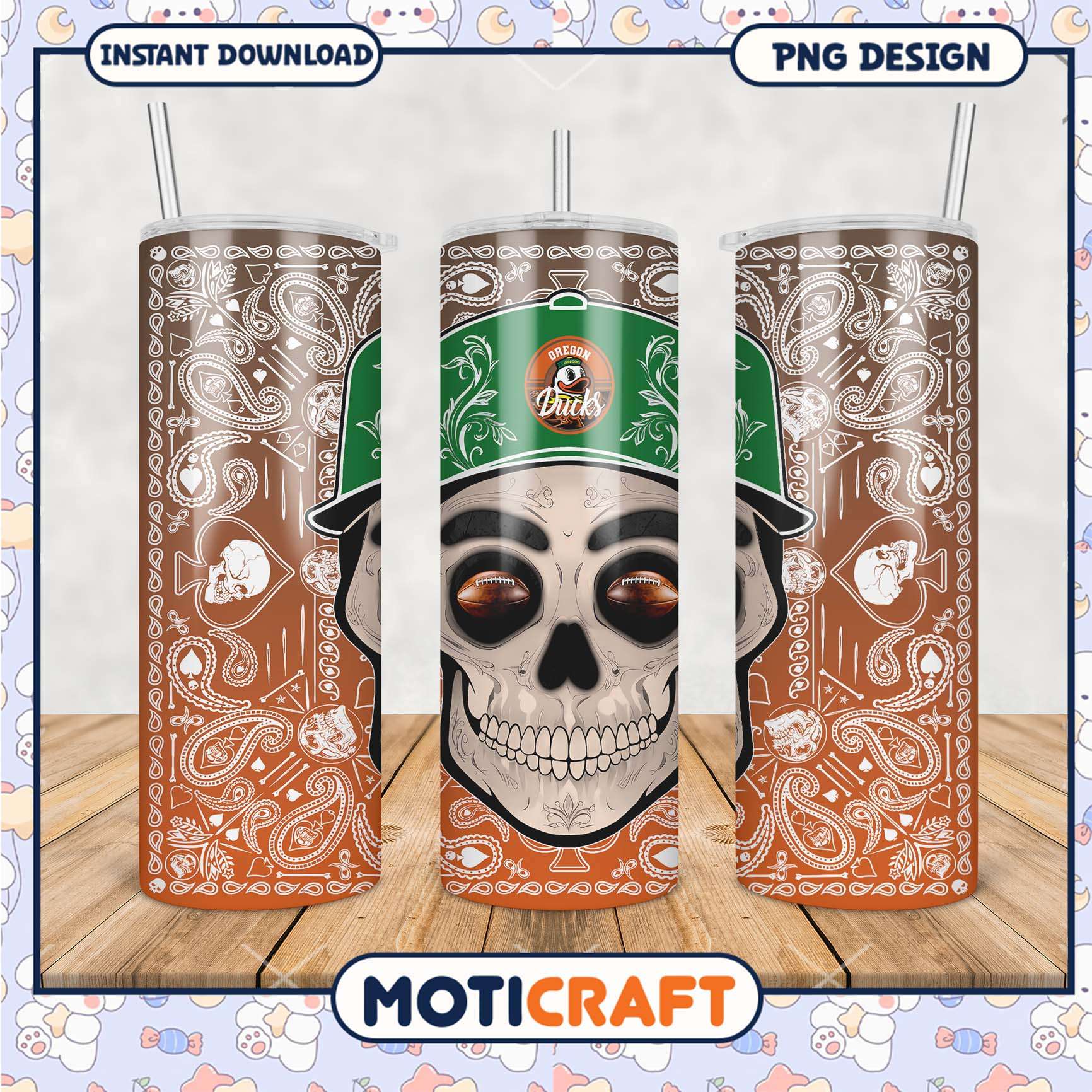 Oregon Ducks Skull Tumbler Design for Unique Fans Gifts Oregon Ducks Skull Tumbler Design for Unique Fans Gifts