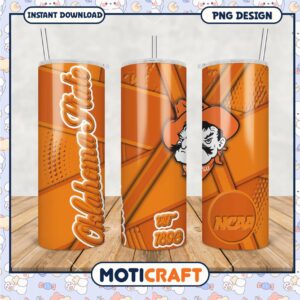 Oklahoma State University Tumbler PNG for Sports Fans