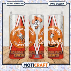 Oklahoma State Cowboys Tumbler Design for Fans and Gifts