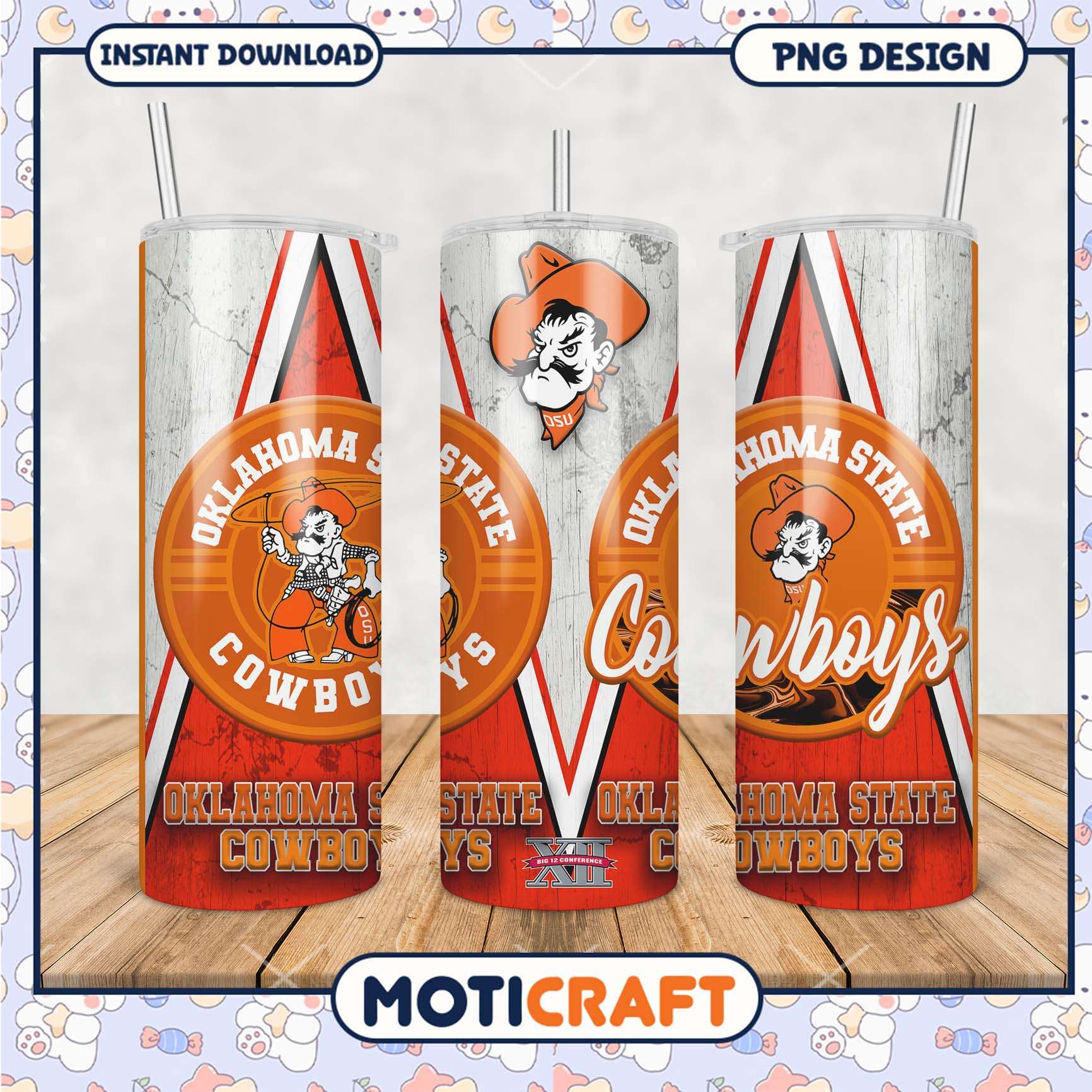 Oklahoma State Cowboys Tumbler Design for Fans and Gifts Oklahoma State Cowboys Tumbler Design for Fans and Gifts