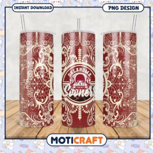 Oklahoma Sooners Tumbler PNG Design for Fans and Crafters