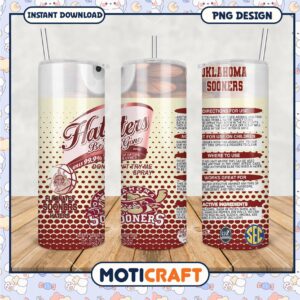Oklahoma Sooners Tumbler Graphic for Haters Be Gone Spray