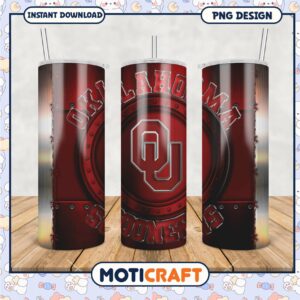 Oklahoma Sooners Tumbler PNG Design for Fans and Collectors