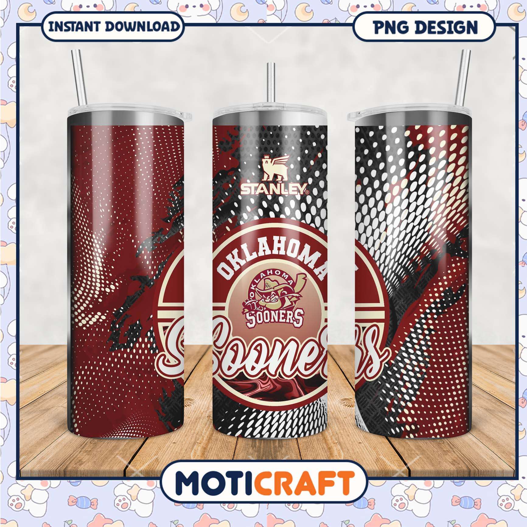 Oklahoma Sooners Tumbler Design Stylish Drinkware PNG File Oklahoma Sooners Tumbler Design Stylish Drinkware PNG File