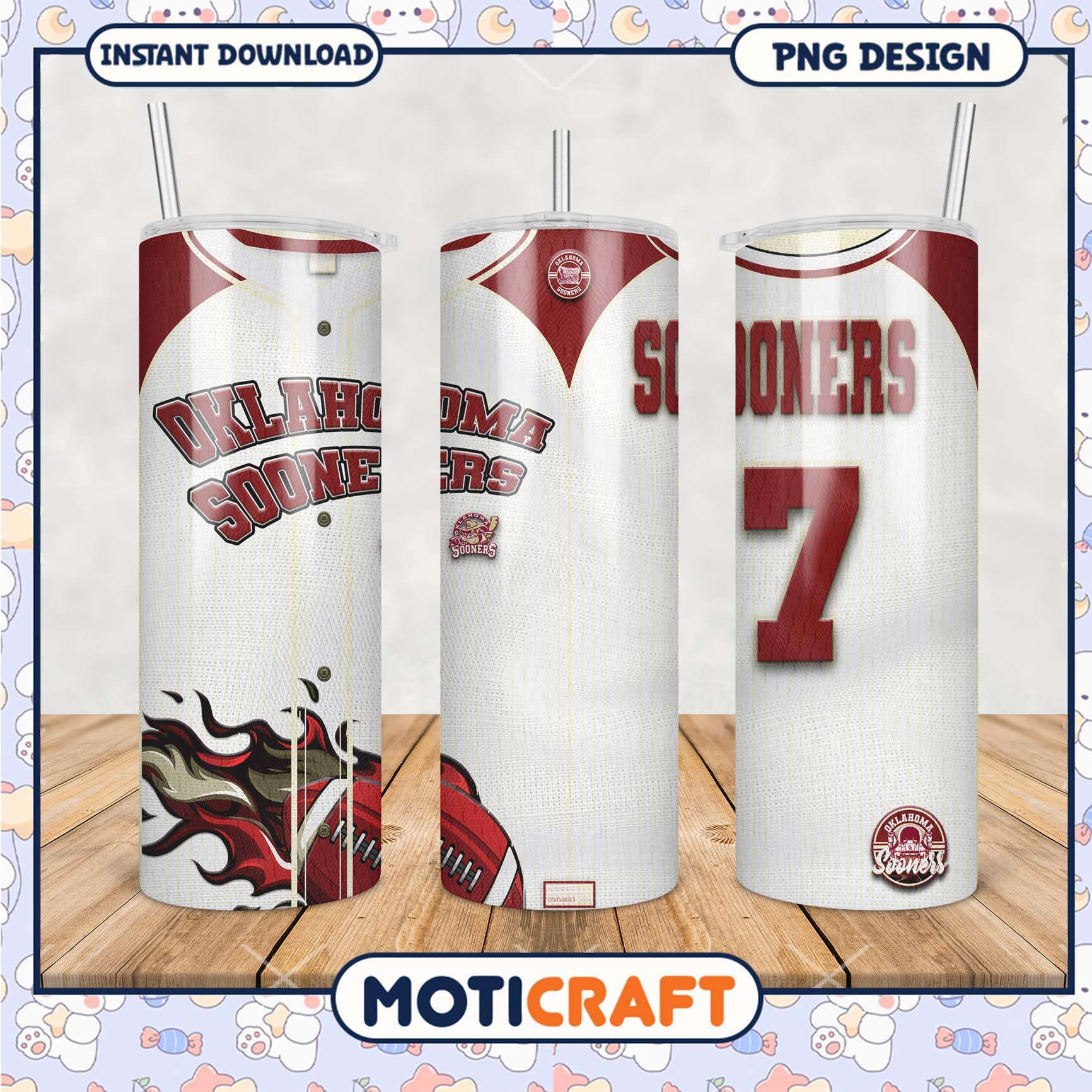 Oklahoma Sooners Tumbler Design for Sports Fans PNG Image Oklahoma Sooners Tumbler Design for Sports Fans PNG Image