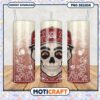 Oklahoma Sooners Skull Tumbler Design PNG for Fans
