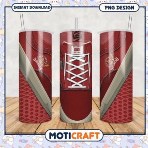 Oklahoma Sooners Red Tumbler Design for Sports Fans PNG