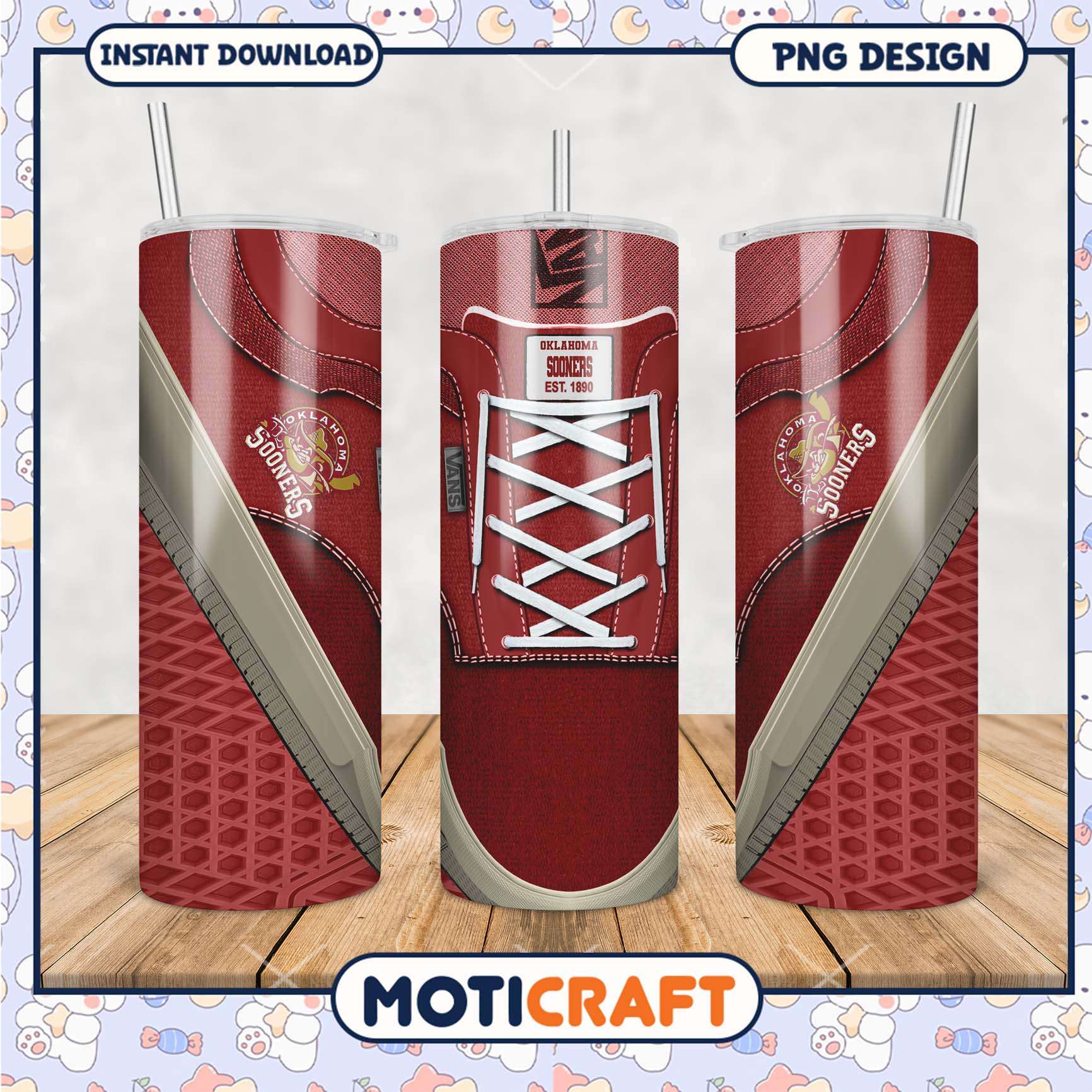 Oklahoma Sooners Red Tumbler Design for Sports Fans PNG Oklahoma Sooners Red Tumbler Design for Sports Fans PNG