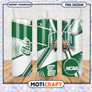 Ohio University Wildcats Tumbler PNG Design for Fans