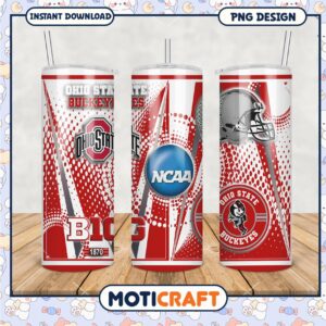 Ohio State Buckeyes Tumbler PNG NCAA Team Design Image