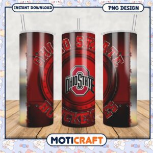 Ohio State Buckeyes Tumbler PNG Design for Fans