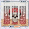 Ohio State Buckeyes Skull Tumbler Design PNG Graphic