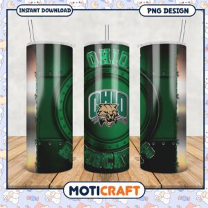 Ohio Bobcats Tumbler PNG Design for College Fans and Gifts