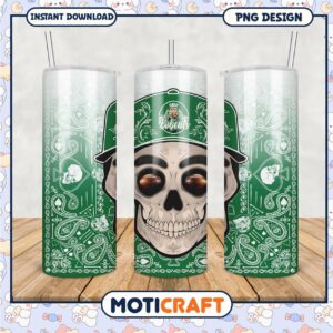 Ohio Bobcats Skull Design Tumbler PNG for Fans and Gifts