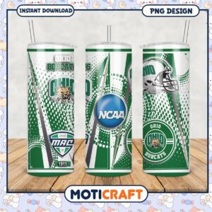 Ohio Bobcats NCAA Tumbler PNG Design for Fans and Gifts