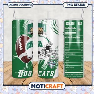 Ohio Bobcats Fan Tumbler PNG Design for Sports Lovers