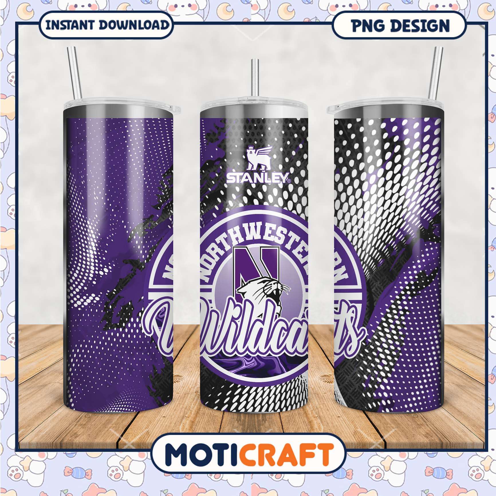 Northwestern Wildcats Tumbler PNG Stylish Team Merchandise Northwestern Wildcats Tumbler PNG Stylish Team Merchandise
