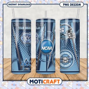 North Carolina Tar Heels Tumbler PNG for Fans and Collectors