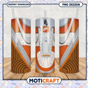 Nike Air Force Tumbler Design PNG for Creative Projects