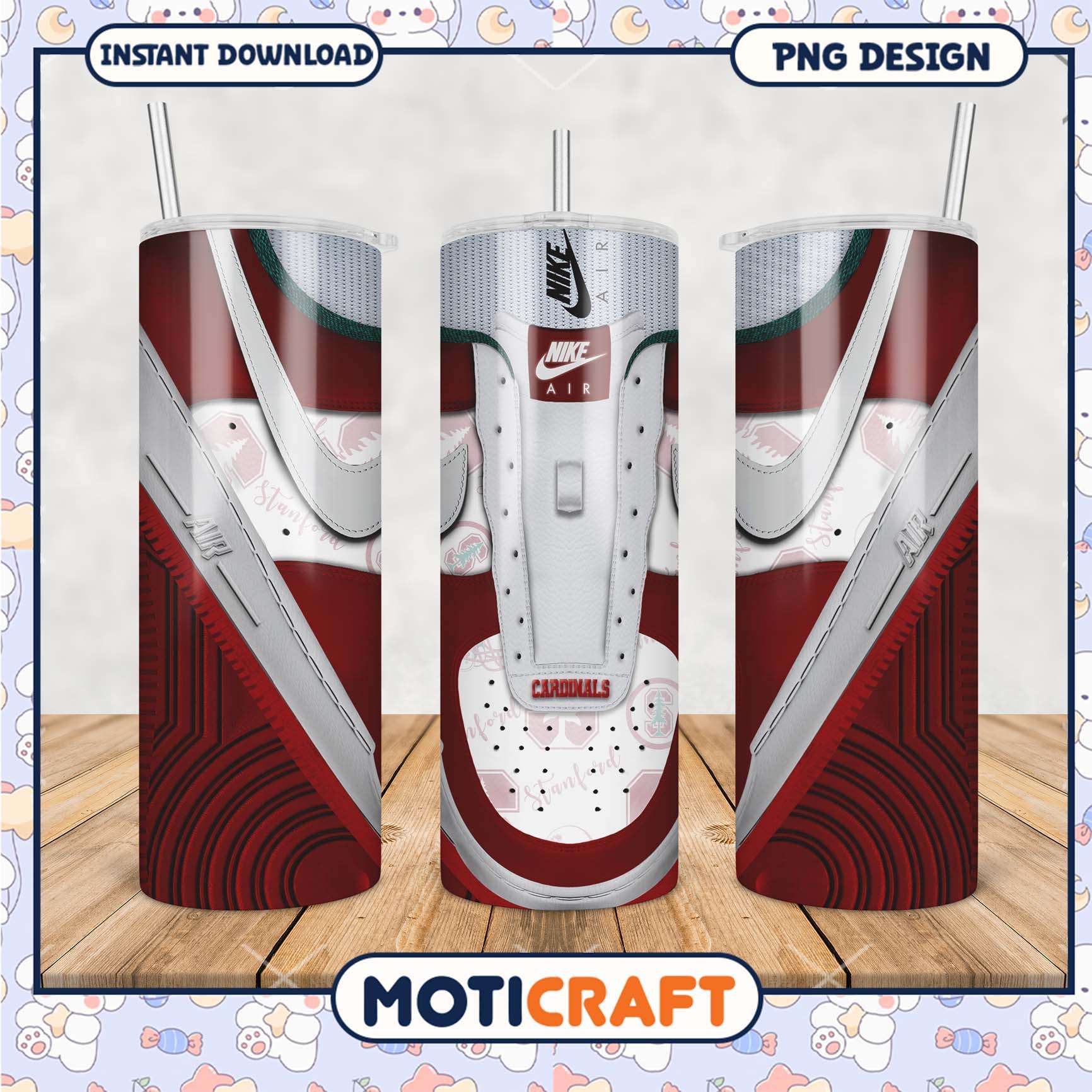 Nike Air Cardinals Tumbler PNG Design for Fans and Collectors Nike Air Cardinals Tumbler PNG Design for Fans and Collectors