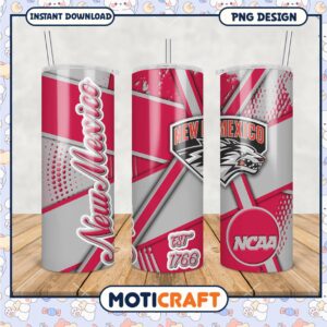 New Mexico NCAA Tumbler PNG Design for Fans and Collectors