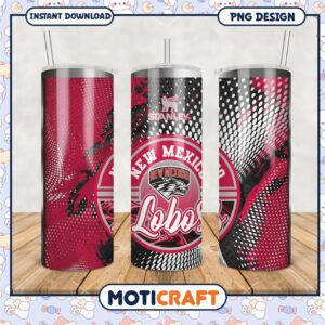 New Mexico Lobos Tumbler PNG for Fans and Collectors