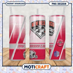 New Mexico Lobos Tumbler Design for Team Spirit Fans